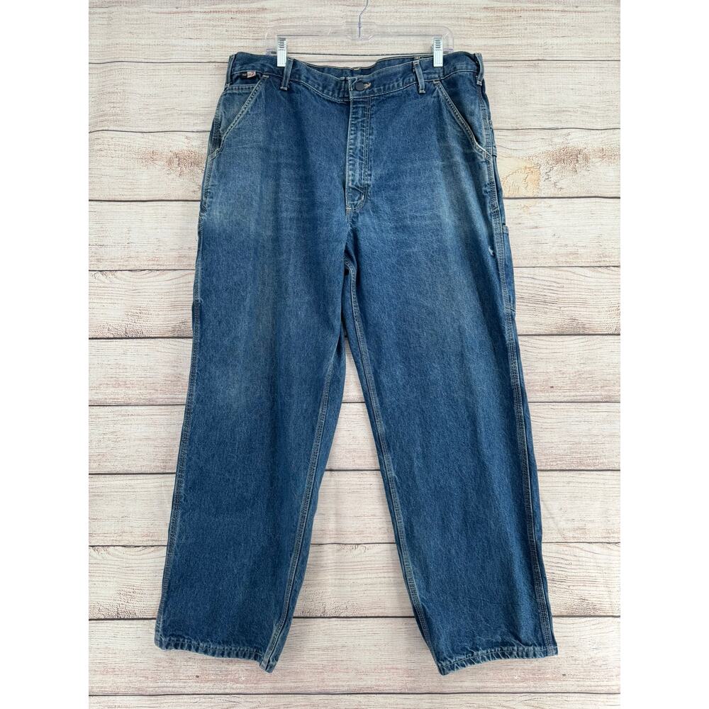 Carhartt FR Flame Resistant Loose‎ Fit Utility Jeans Mens 40x32 Blue Medium Wash